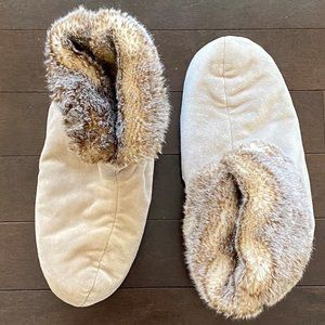 Restoration Hardware Faux Fur Lynx Slipper Bootie